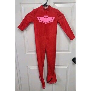 OWLLETTE PJ MASKS JUMPSUIT COSTUME and Mask - Girl Costume Halloween Sz 4